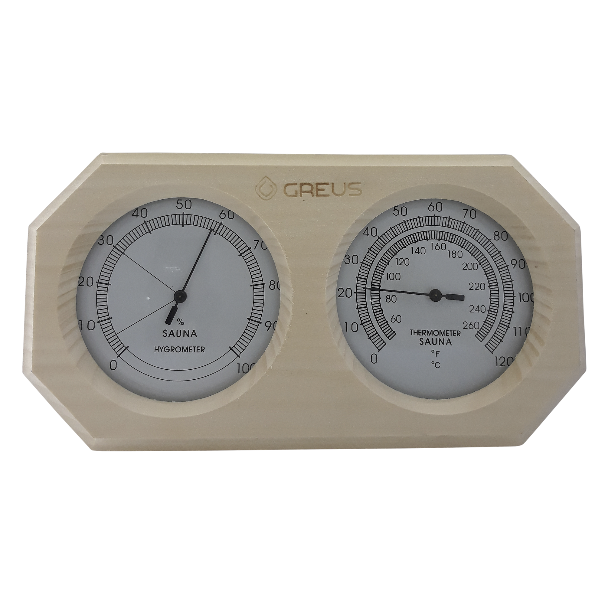 Термогигрометр Greus 26х14 липа